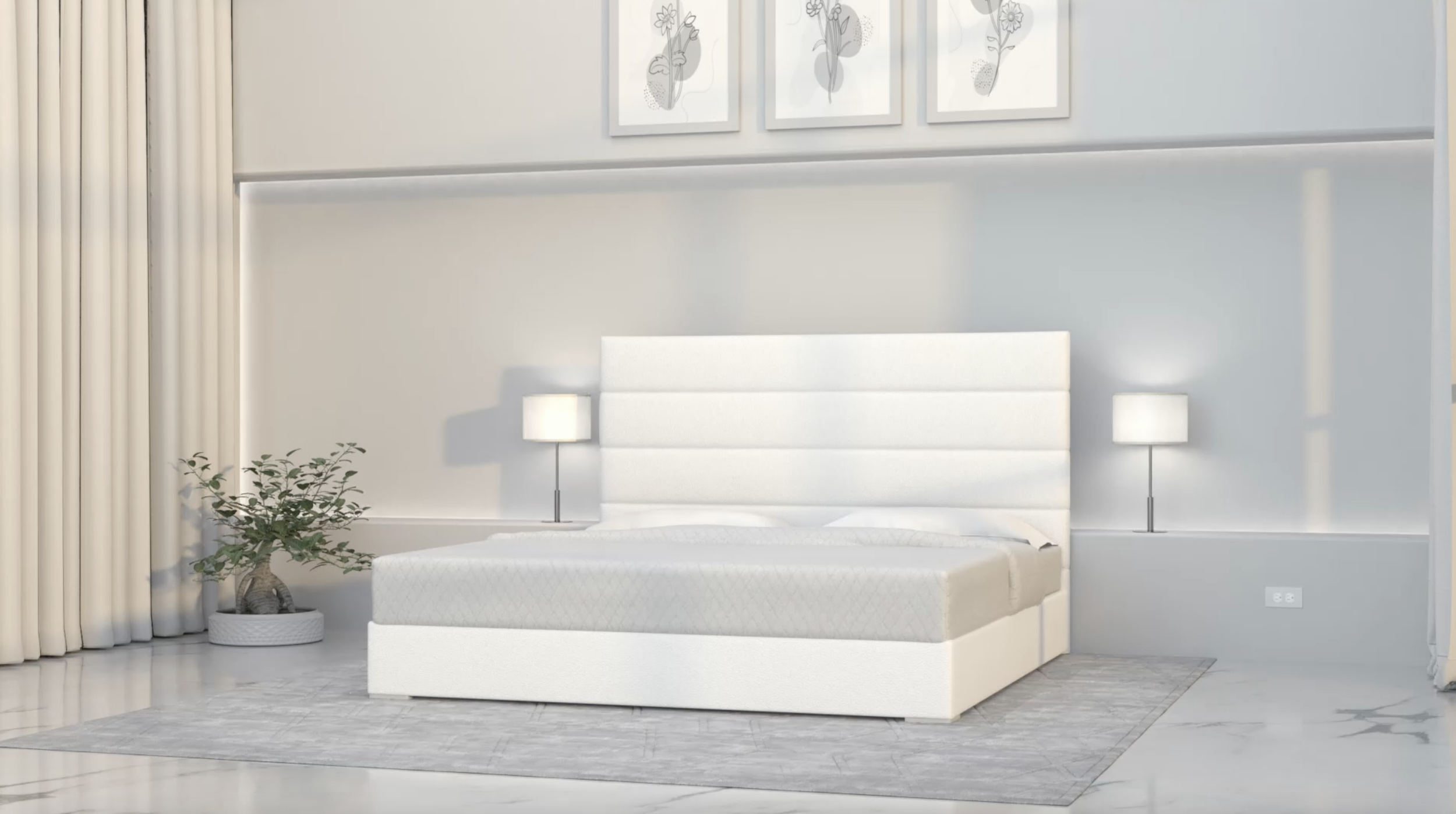 Zazen Bed in bedroom